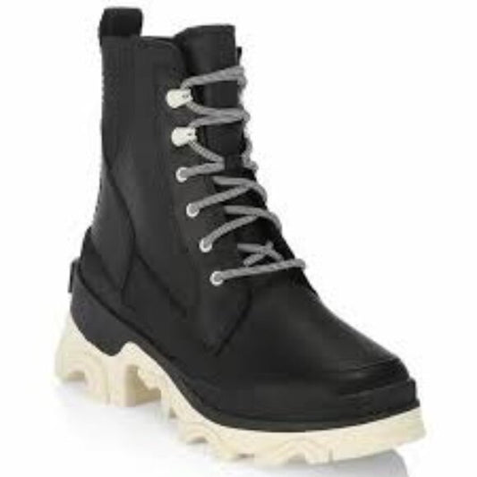 Men's Black and Cream Boots