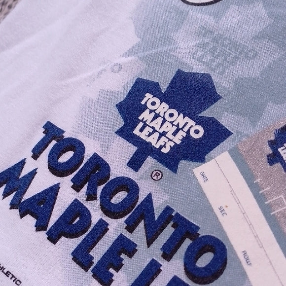 VINTAGE 1999 Toronto Maple Leafs vs Montreal Canadiens Opening Night Tee Single