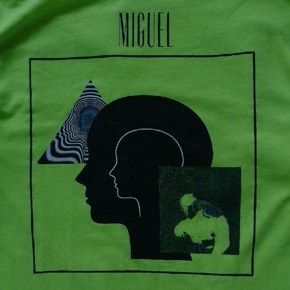 MIGUEL 2018 ASCENSION TOUR Neon Green Graphic Long Sleeve Shirt