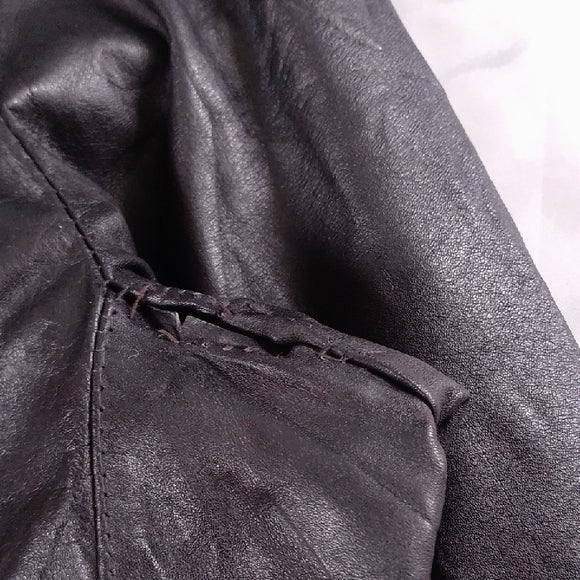 Vintage R. Sherman Men's Black Leather Jacket