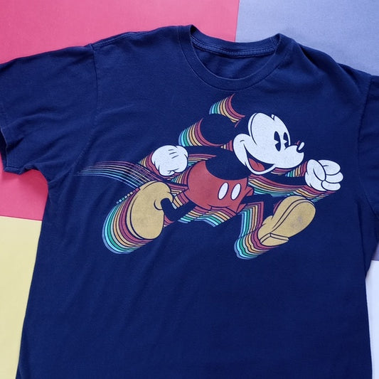 DISNEY Running Mickey Mouse Graphic T-Shirt UNISEX