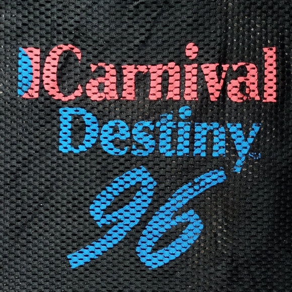Vintage 1996 Carnival Destiny Cruise Mesh Tank Top UNISEX