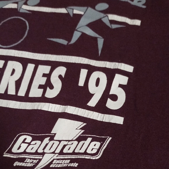 Vintage 1995 BROOKS WELLAND TRIATHALON Single Stitch T-Shirt