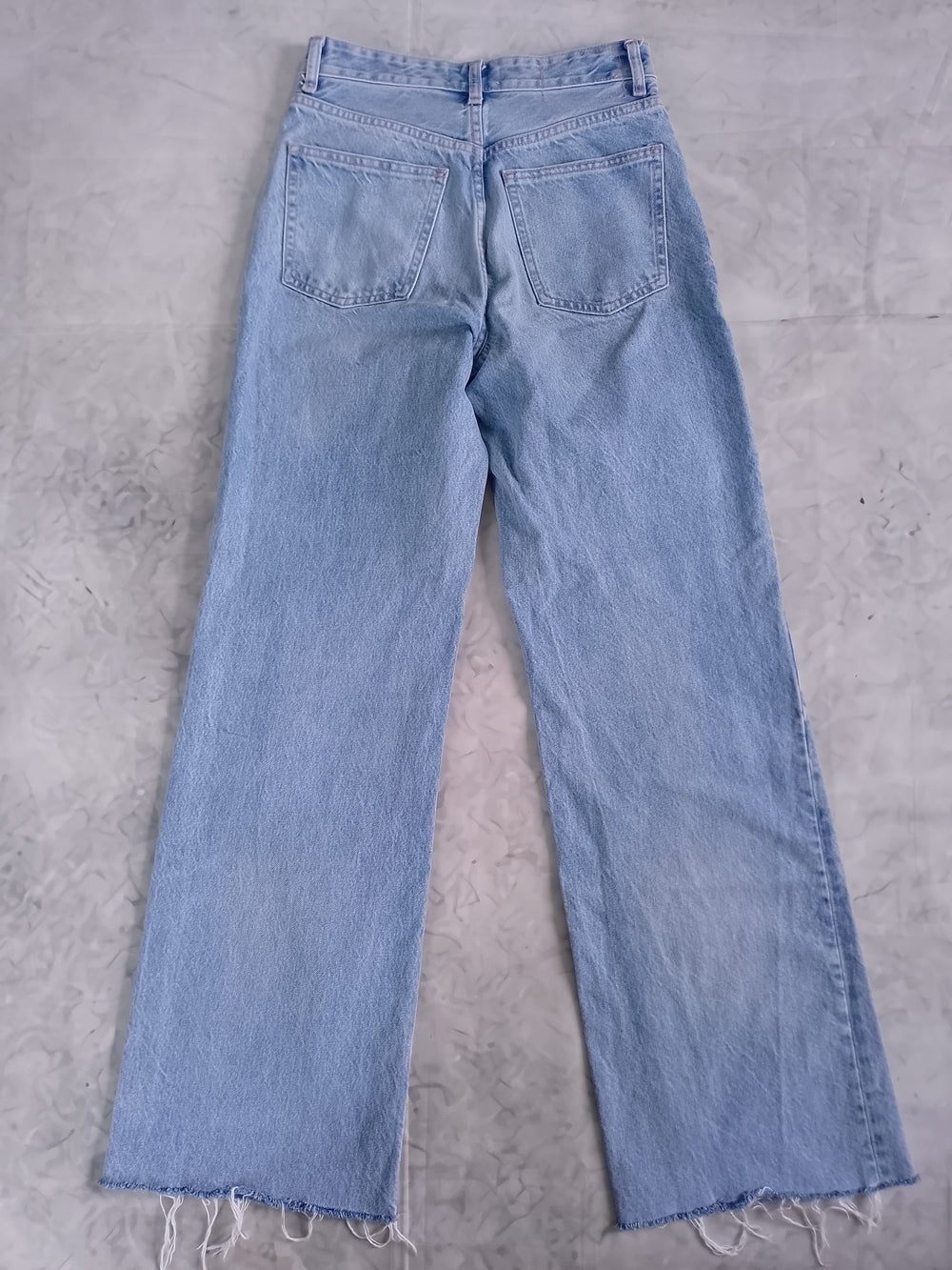 ZARA Light Wash Wide Leg Baggy Jeans