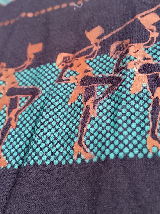 Vintage 90s Broadway Graphic Tee Dancing Design Single Stitch