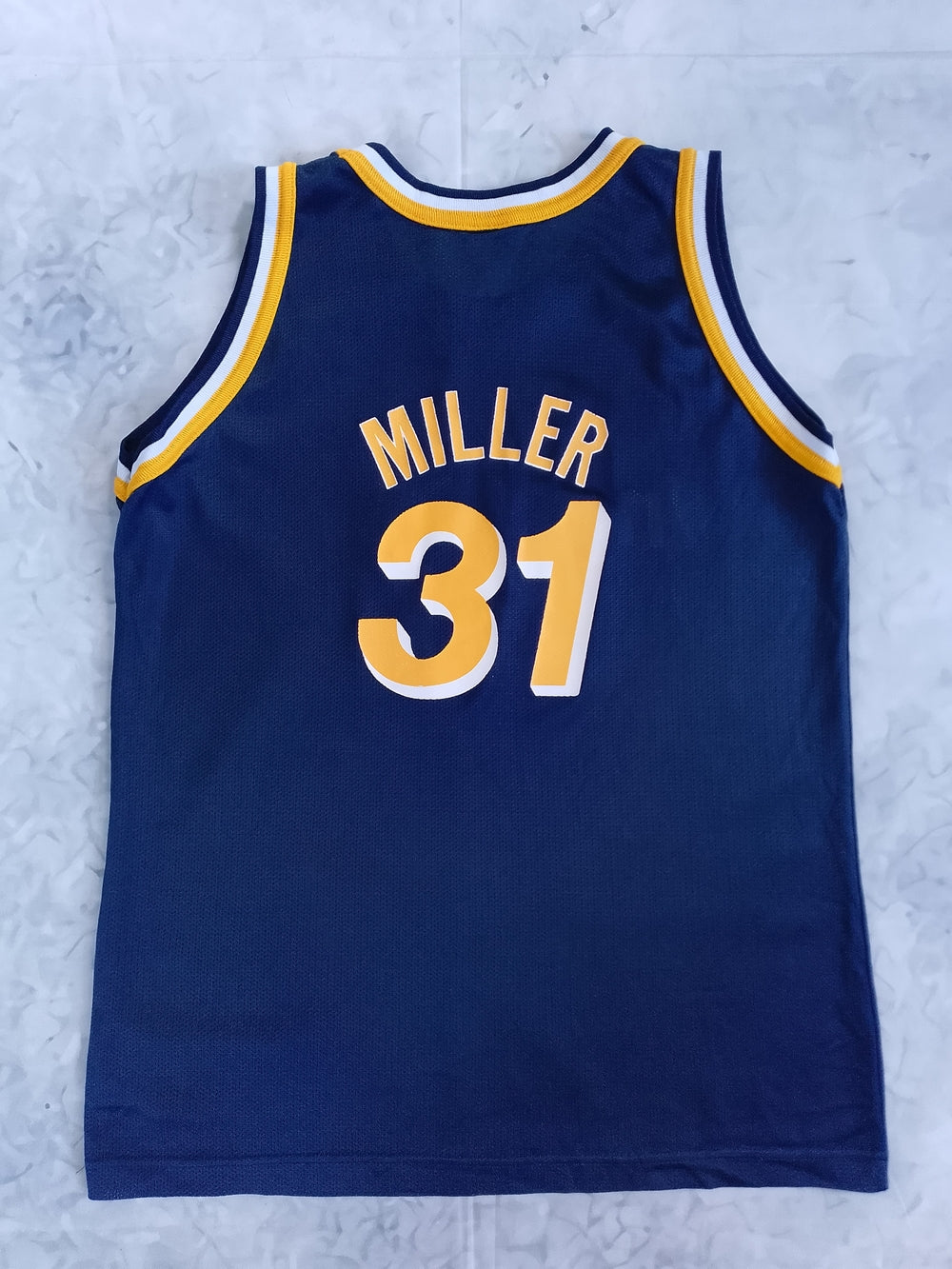Vintage 90 Reggie Miller Champion Indiana Pacers 31 Basketball Jersey kids