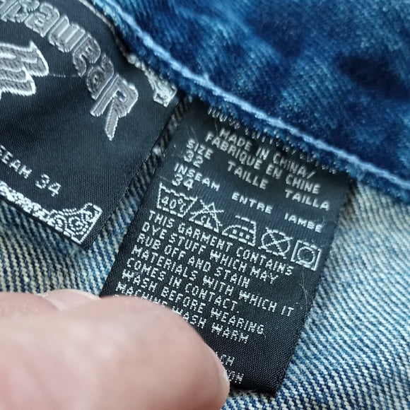 Vintage Y2K ROCAWEAR WIDE BAGGY DENIM JEANS