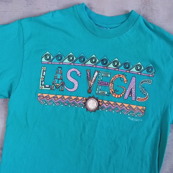 Vintage 1990 Las Vegas Single Stitch T-Shirt HANES BEEFY-T