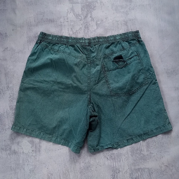 Vintage 90s FYI Private Stock Shorts TWO TONE BLEACH WASHED