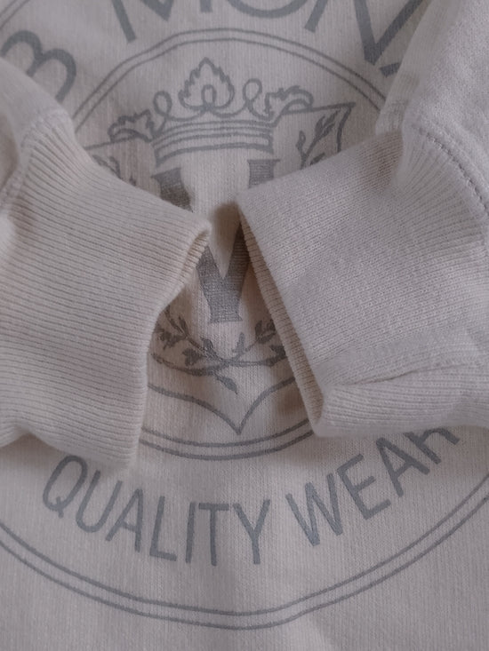 Vintage Club Monaco Cream Logo Crewneck Sweater