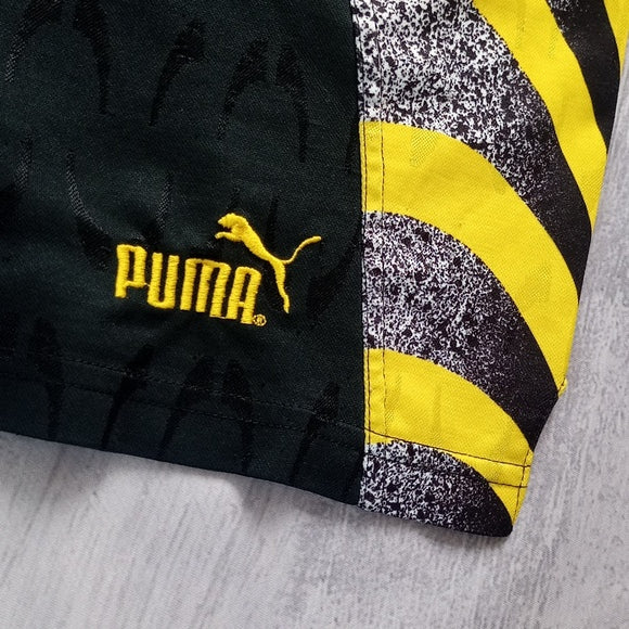 Vintage 90s Puma Funk Pattern Shorts With Drawstring