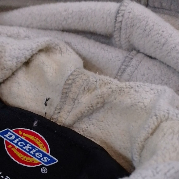 Dickies Navy Checkered Hooded Shirt Jacket