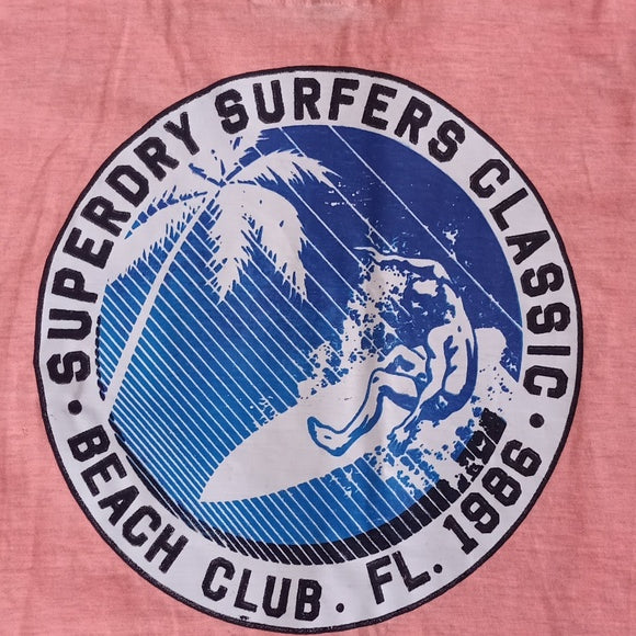 Superdry Surfers Classic Beach Club Fl 1996 T-Shirt Modern