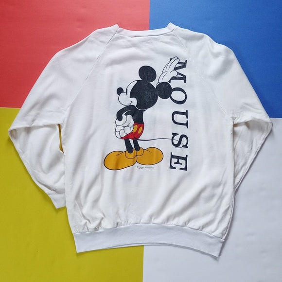 Vintage 90s Mickey Mouse Front and back Crewneck Sweater