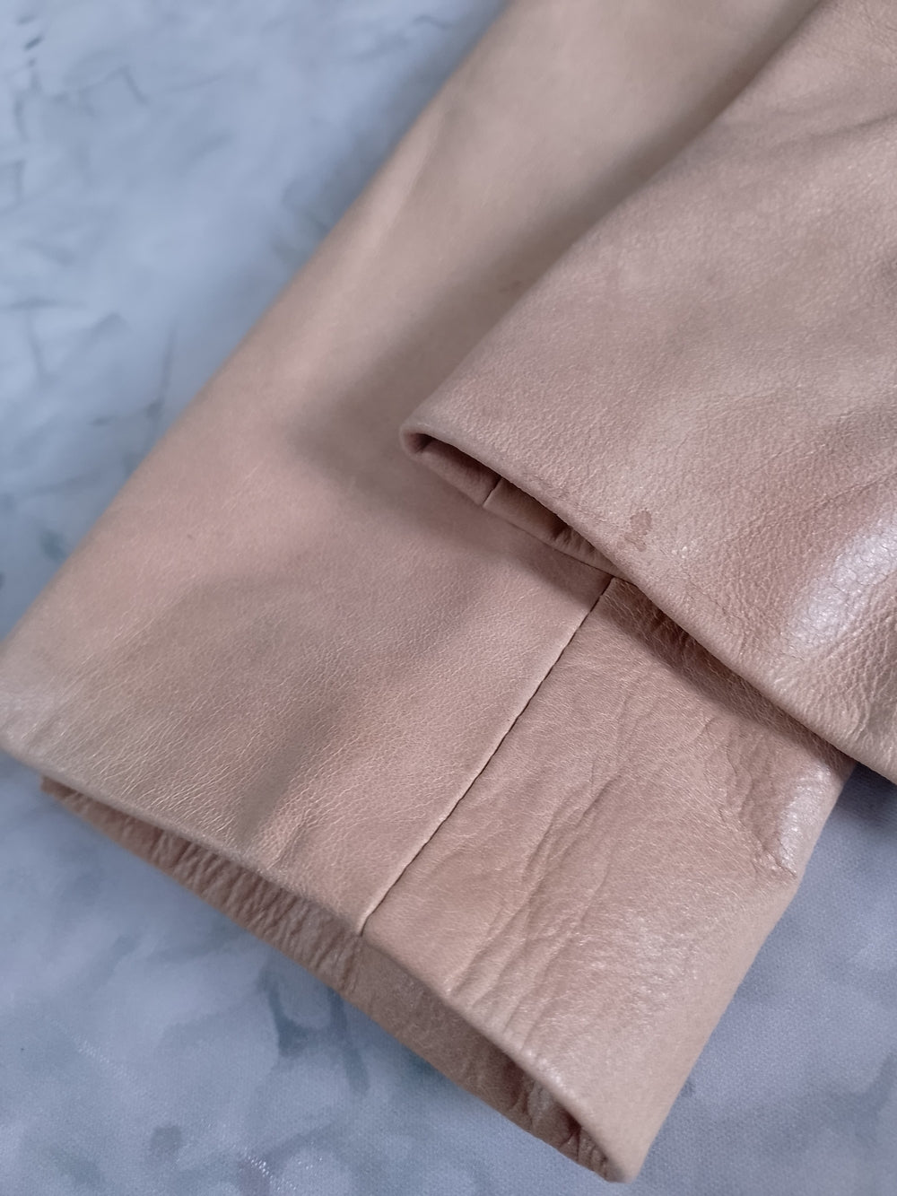 Vintage Danier Tan/Brown Leather Blazer Jacket