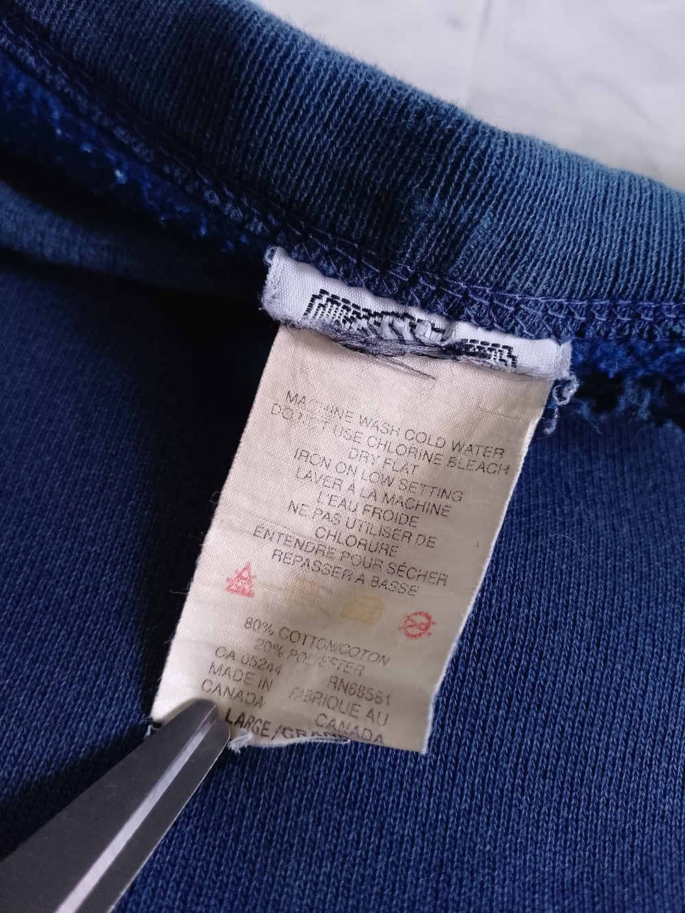 Vintage Blank Light Distressed Crewneck Sweater
