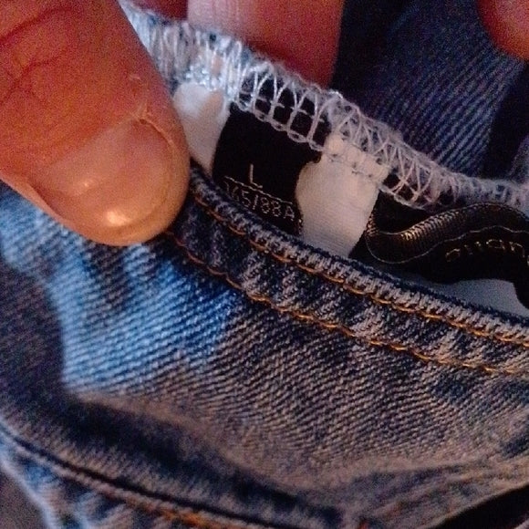 Denim Jumpsuit with Belt Workwear
