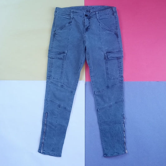 J BRAND Houlihan Cargo Pockets Denim Jeans Vin Navy Cut # 6461