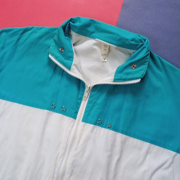 Vintage Styleman Sportswear Colour Block Canvas Made In Italy Jacket Unisex