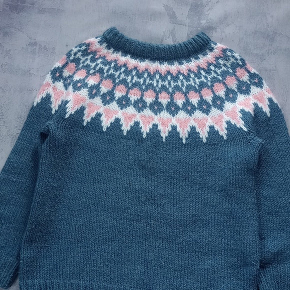 Vintage Nordic Hand Knitted Grandma Sweater