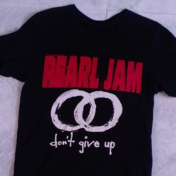 2021 Pearl Jam Dont Give Up Tour Black Graphic T-Shirt
