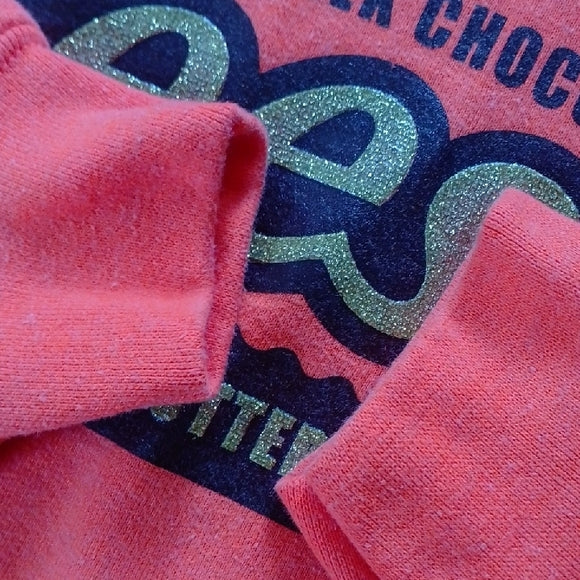 REESE PIECES Peanut Butter Cups Orange Promo Hoodie Sweater