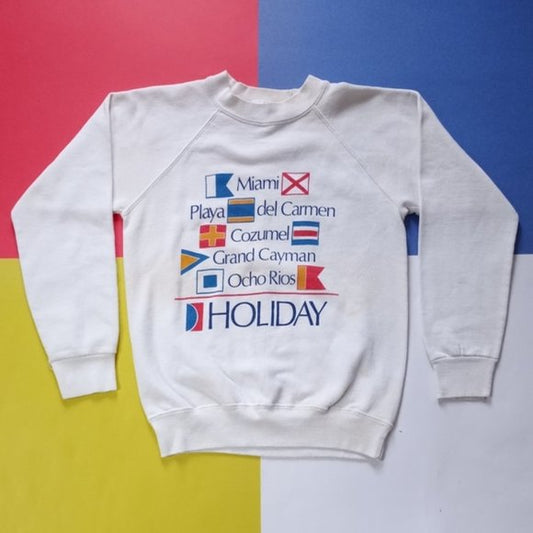 Vintage 90s Carnival Cruises Holiday Tourist Crewneck Sweater