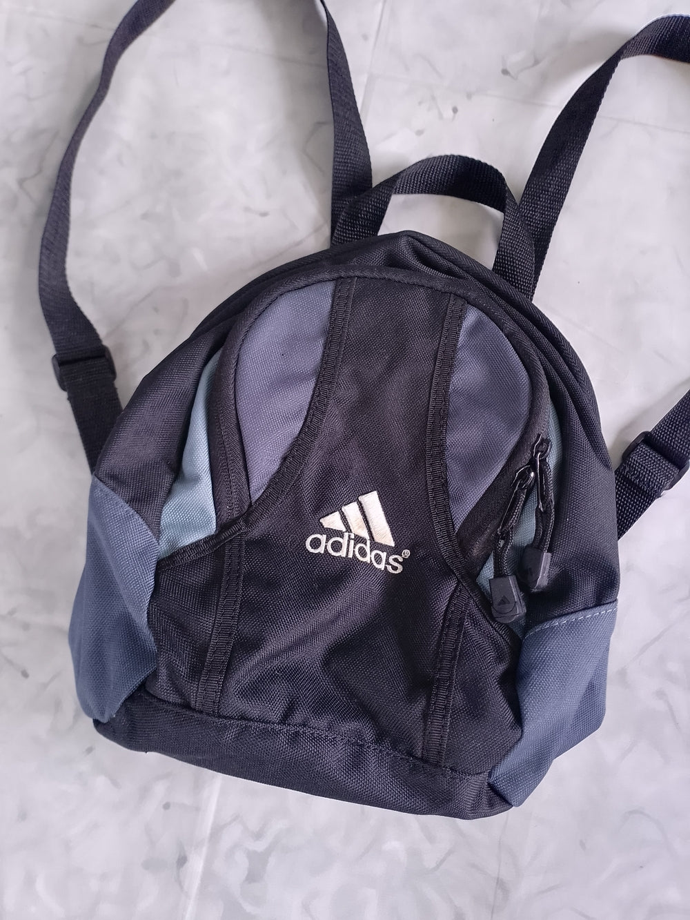VINTAGE Adidas Black & Gray Mini Backpack