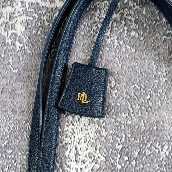 Lauren Ralph Lauren Black Tote with Floral Pouch