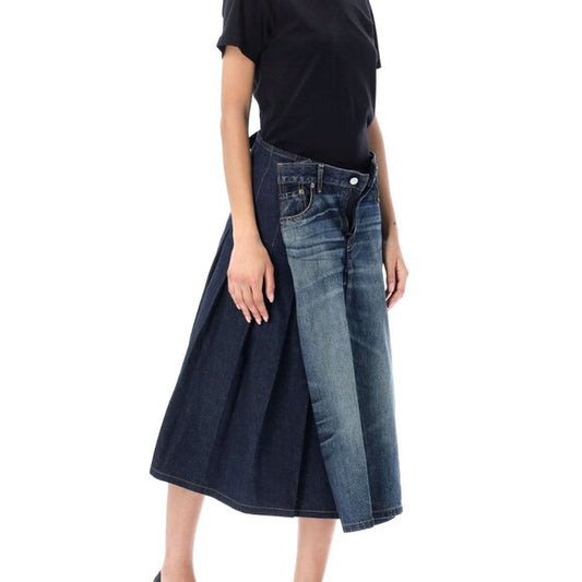 Junya Watanabe Junya Watanabe X Levi's Panelled Midi Skirt