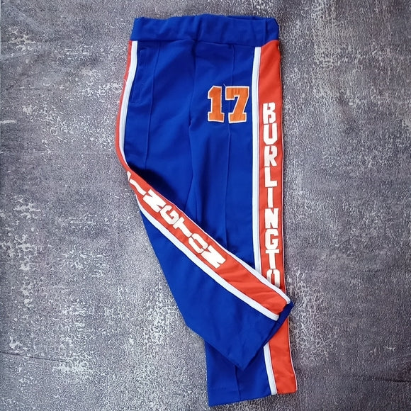 VINTAGE 70s BURLINGTON TRACKSUIT BLUE/ORANGE TALON ZIPPER #17