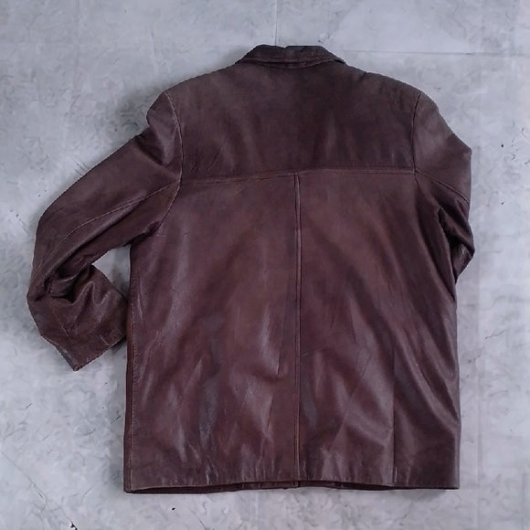 Vintage 90s Danier Brown Leather Jacket