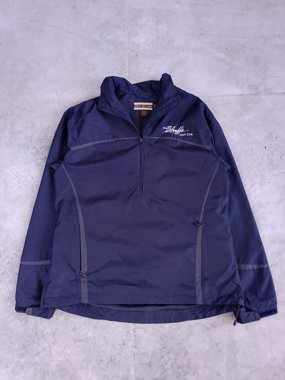 Scarborough The Bluffs Golf Club Navy Pullover Windbreaker