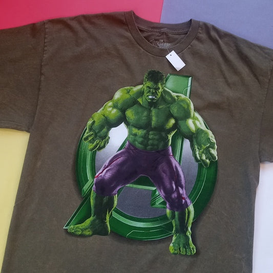 Official Marvel Hulk Avenger Big Print Graphic T-Shirt