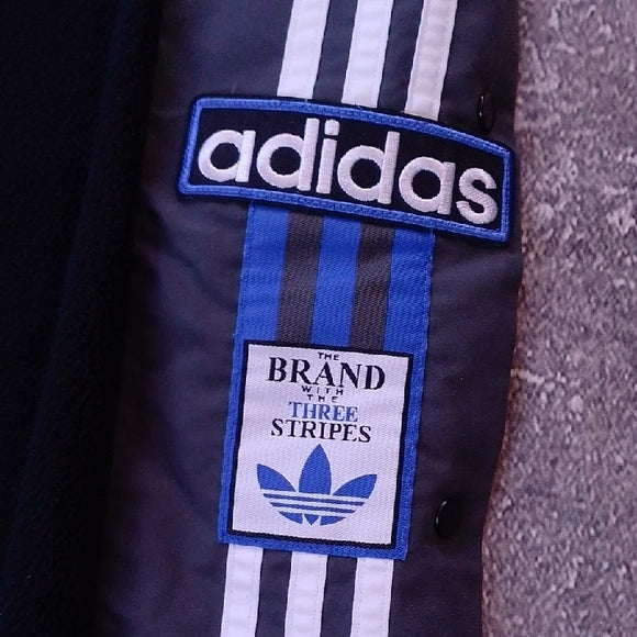 Vintage Style Adidas Classic Black and Blue Joggers