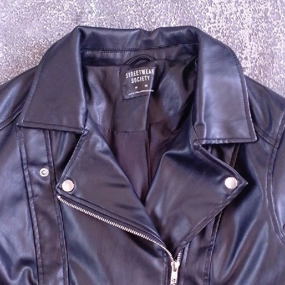 Streetwear Society Faux Leather Jacket