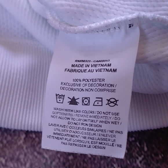 Nike THE PLAYERS Women's White Textured Cropped Sweatshirt