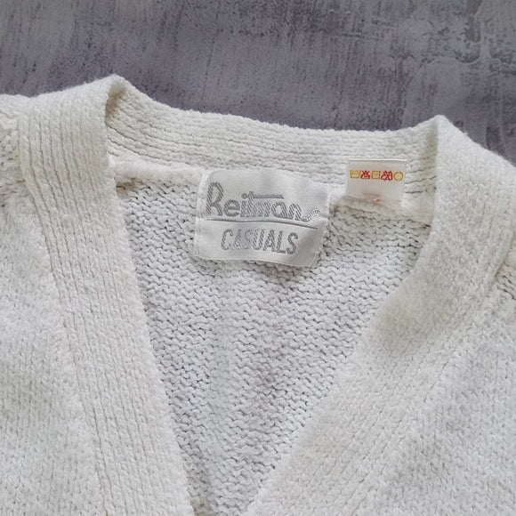 Vintage Reitmans Casuals White Cardigan