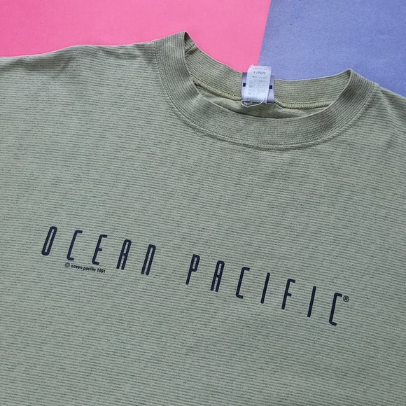 Vintage 1991 OP Ocean Pacific Single Stitch T-Shirt UNISEX