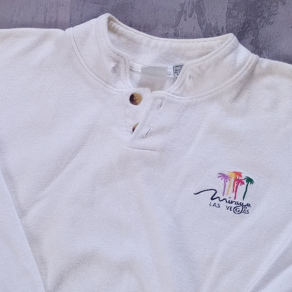 Vintage 90s Mirage Las Vegas  Hotel Crewneck Sweatshirt