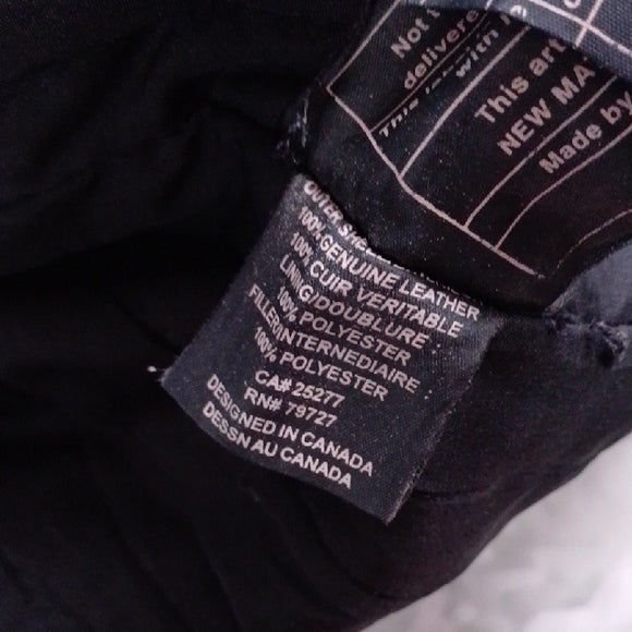 Vintage 90s Leather Winter Jacket Heavy Duty PELLE CUIR HOMME