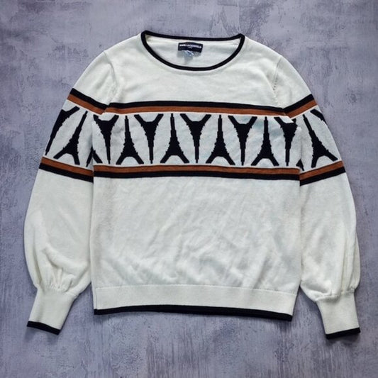 Karl Lagerfeld Eiffel Tower Bishop-Sleeve Sweater