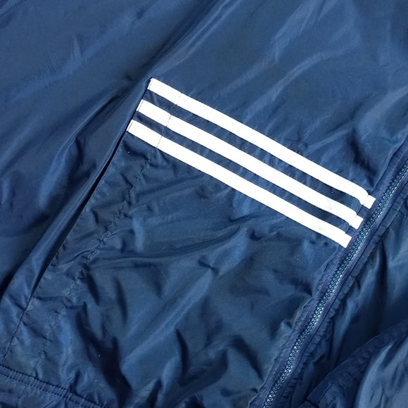 Vintage 90s Adidas Blue Stripes Blue Essential Winter Jacket