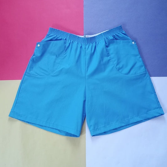 Vintage 80s ACE OF HEARTS By Par Cedar Blue Essential Shorts