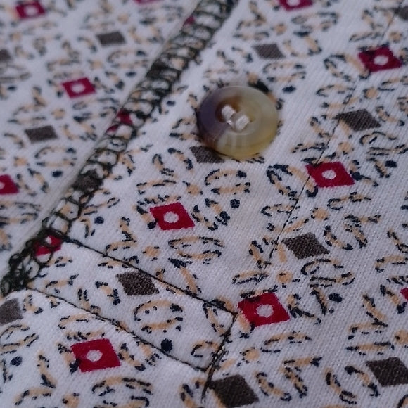 VINTAGE 90s ASH CREEK TINY FLORAL PATTERN SHIRT