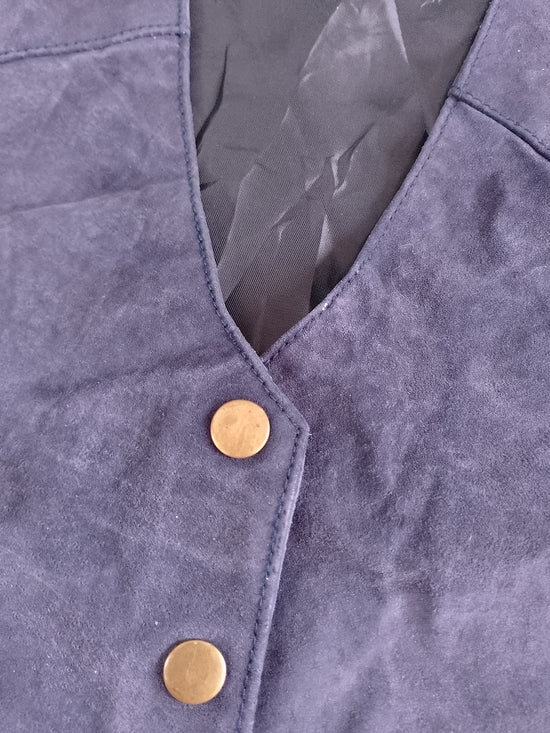 Vintage 90s Disney Winnie The Pooh Suede Vest