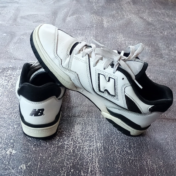 New Balance Men's 550 White and Black Sneakers