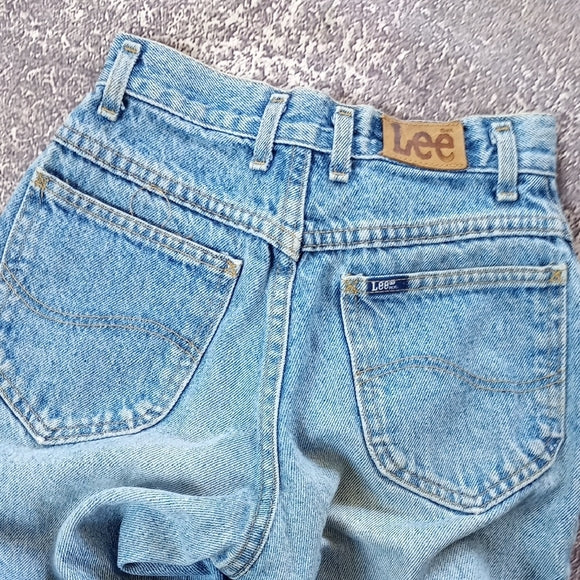 Vintage 1980s LEE Mom Denim Jeans Talon 42 Zipper