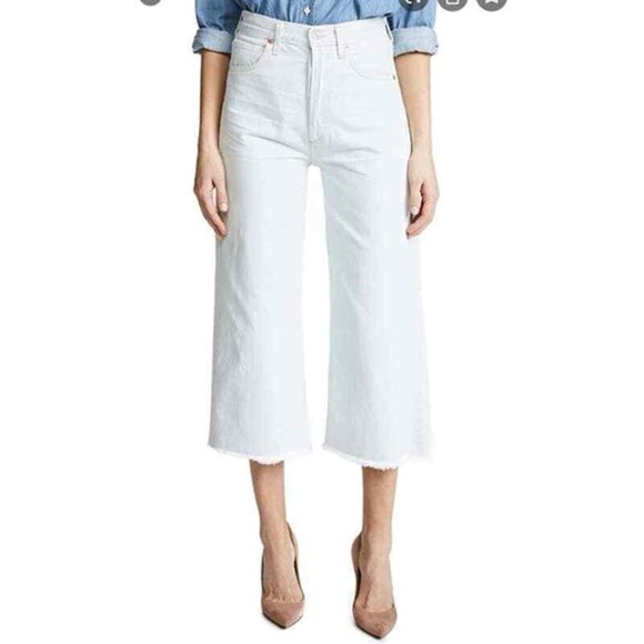 Citizens of Humanity EMMA High Rise wide Leg Crop Baggy Denim Jeans STYLE#1689-8