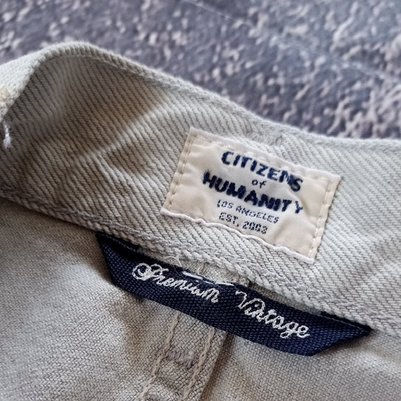 Citizens of Humanity EMMA High Rise wide Leg Crop Baggy Denim Jeans STYLE#1689-8